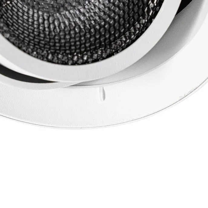 Moderner Einbaustrahler weiß GU10 AR111 rund randlos - Oneon Honey