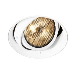 Moderner Einbaustrahler weiß GU10 AR111 rund randlos - Oneon Honey