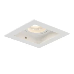 Moderner Einbaustrahler weiß verstellbar - Carree