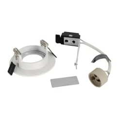 Moderner Einbaustrahler weiß rund IP44 - Xena Round