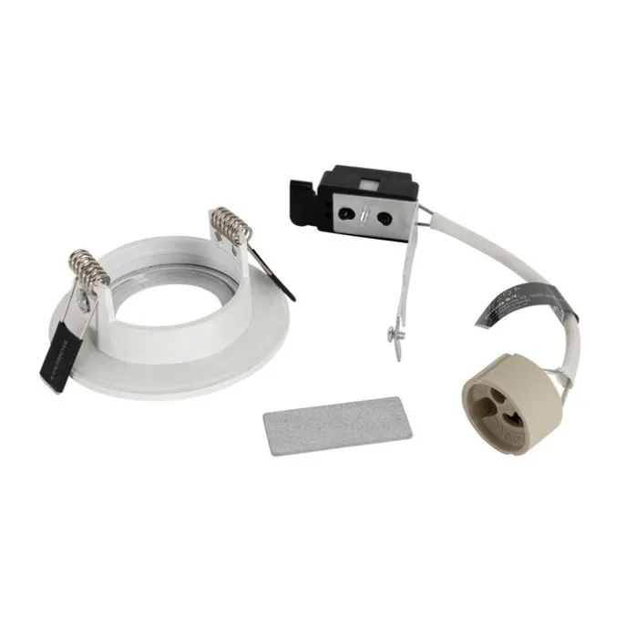 Moderner Einbaustrahler weiß rund IP44 - Xena Round