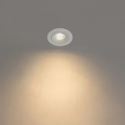 Moderner Einbaustrahler weiß rund IP44 - Xena Round