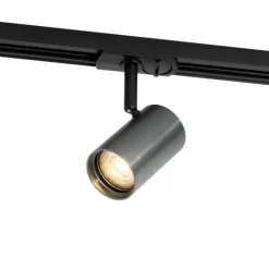 Moderner Gunmetal-Strahler für 1-phasiges Schienensystem - Iconic Jeana