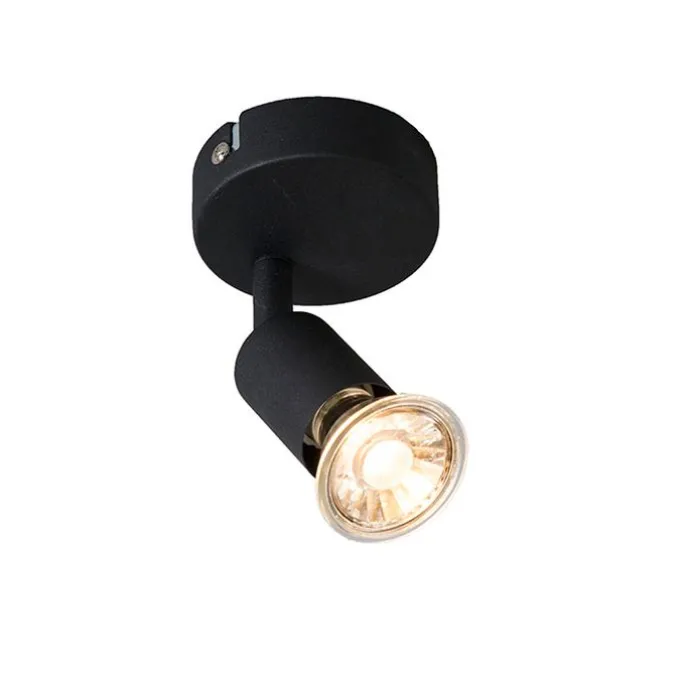 Moderner, neigbarer Deckenstrahler schwarz - Jeany