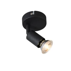 Moderner, neigbarer Deckenstrahler schwarz - Jeany