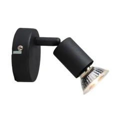 Moderner, neigbarer Deckenstrahler schwarz - Jeany