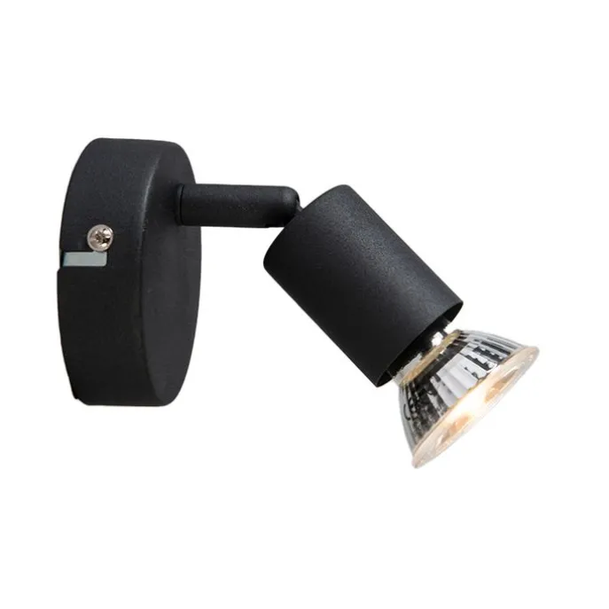 Moderner, neigbarer Deckenstrahler schwarz - Jeany