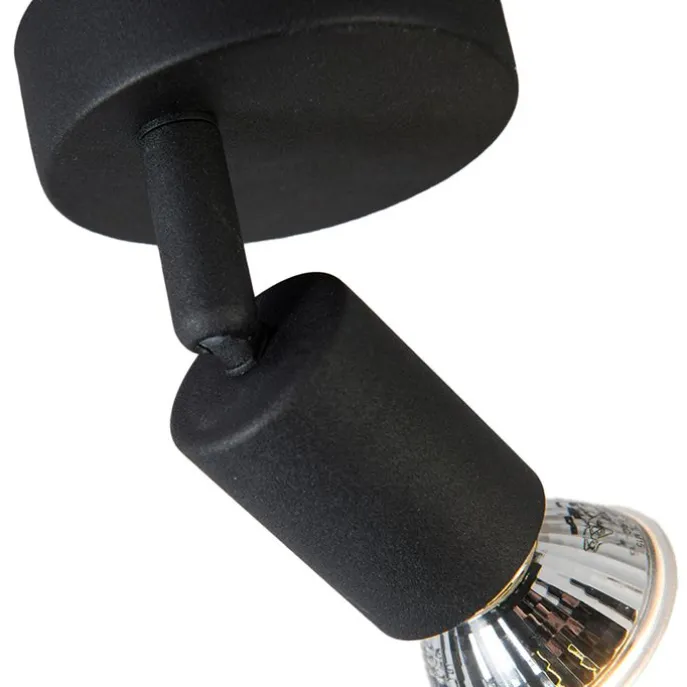 Moderner, neigbarer Deckenstrahler schwarz - Jeany