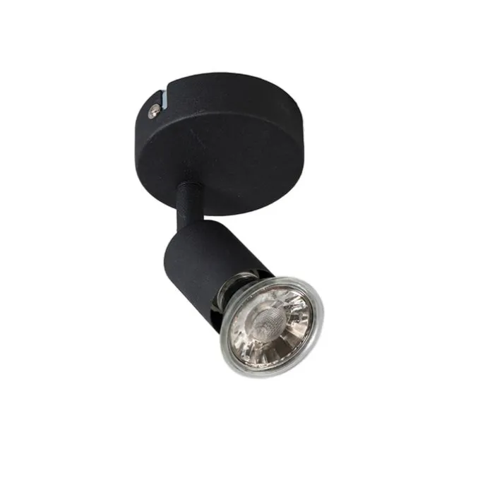 Moderner, neigbarer Deckenstrahler schwarz - Jeany