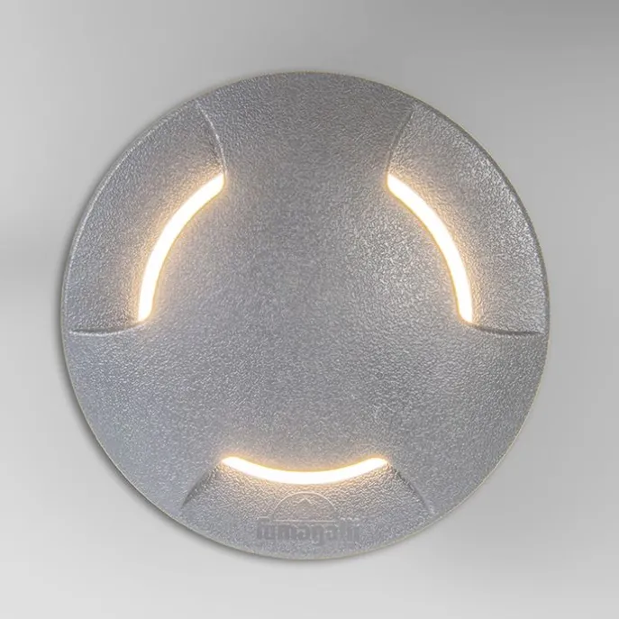 Moderner Outdoor Bodenstrahler grau mit Deckel inkl. LED IP67 - Ceci