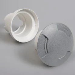 Moderner Outdoor Bodenstrahler grau mit Deckel inkl. LED IP67 - Ceci