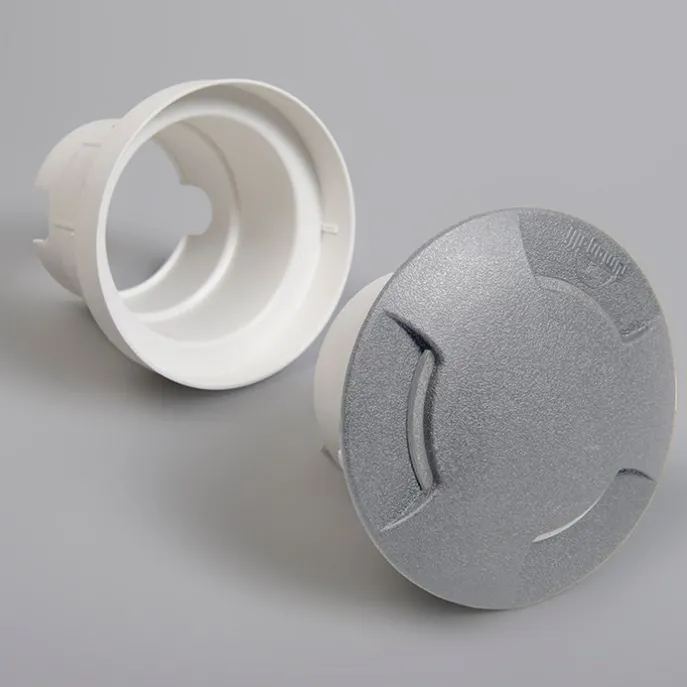 Moderner Outdoor Bodenstrahler grau mit Deckel inkl. LED IP67 - Ceci