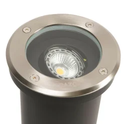 Moderner Outdoor-Bodenstrahler Stahl verstellbar IP65 - Delux