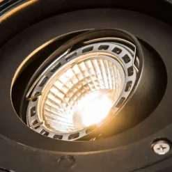 Moderner Outdoor-Bodenstrahler Stahl verstellbar IP65 - Delux