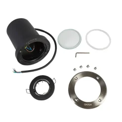 Moderner Outdoor-Bodenstrahler Stahl verstellbar IP65 - Delux