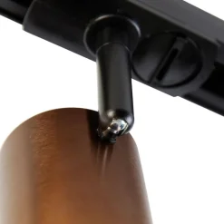 Moderner 1-Phasen-Schienenstrahler dunkelbronze - Jeana