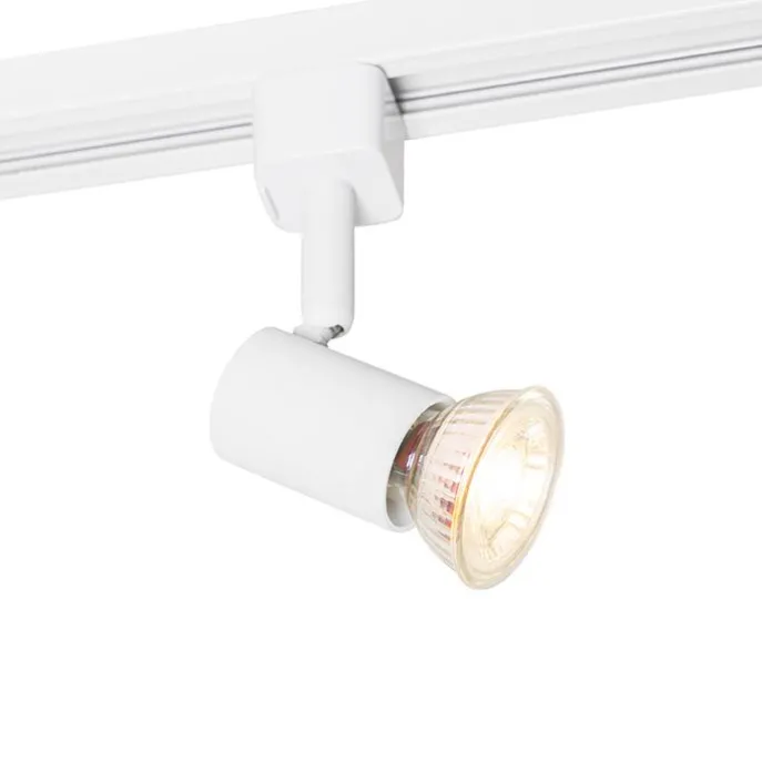 Moderner 1-Phasen-Strahler für Schienensystem weiß - Iconic Jeany