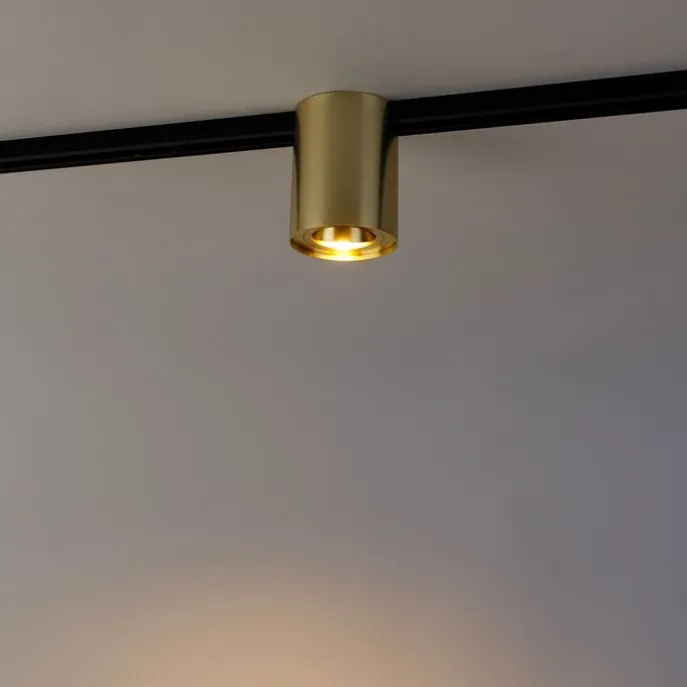 Moderner 1-phasiger Schienenstrahler Gold - Iconic Rondoo Up