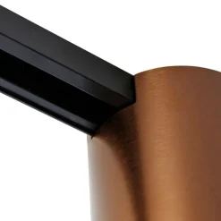 Moderner 1-phasiger Schienenstrahler Dunkelbronze - Iconic Rondoo Up