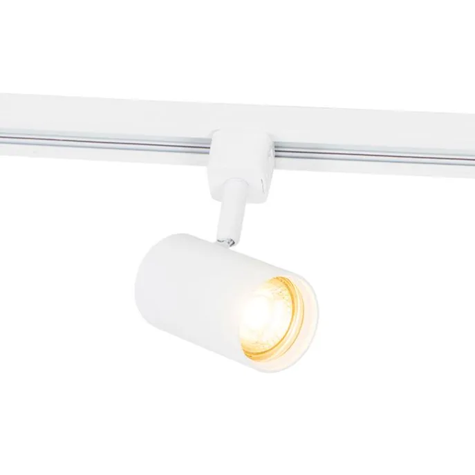 Moderner 1-phasiger Schienenstrahler weiß - Iconic Jeana