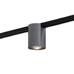 Moderner 1-phasiger Schienenstrahler Gunmetal - Iconic Rondoo Up