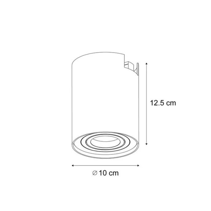 Moderner 1-phasiger Schienenstrahler Gunmetal - Iconic Rondoo Up
