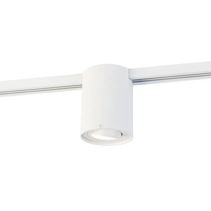 Moderner 1-phasiger Schienenspot weiß - Iconic Rondoo Up