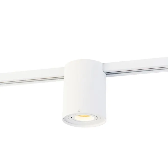 Moderner 1-phasiger Schienenspot weiß - Iconic Rondoo Up