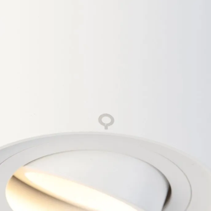 Moderner 1-phasiger Schienenspot weiß - Iconic Rondoo Up