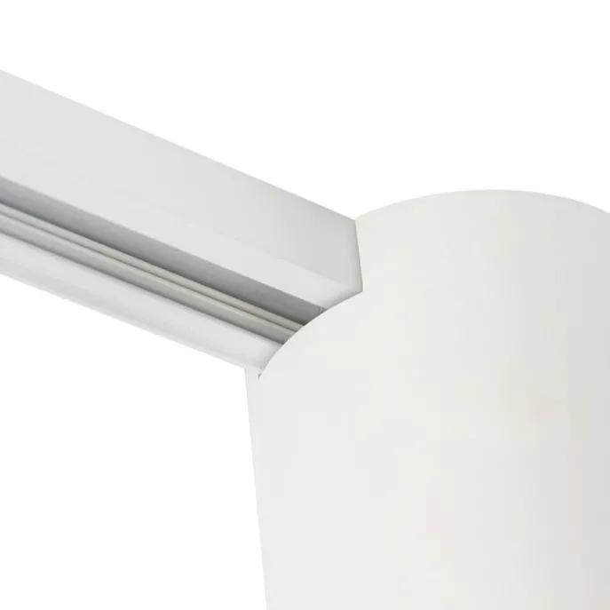 Moderner 1-phasiger Schienenspot weiß - Iconic Rondoo Up