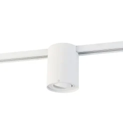 Moderner 1-phasiger Schienenspot weiß - Iconic Rondoo Up