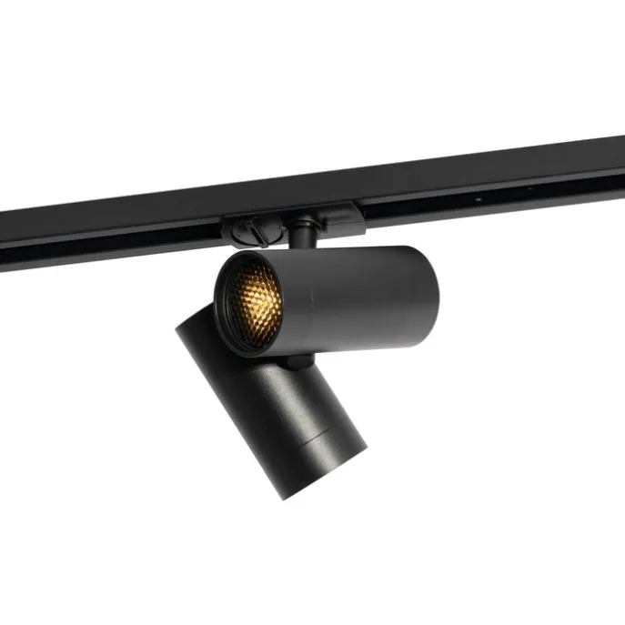 Moderner 1-phasiger Stromschienenstrahler schwarz 2-Licht - Iconic Scopio