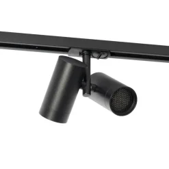 Moderner 1-phasiger Stromschienenstrahler schwarz 2-Licht - Iconic Scopio
