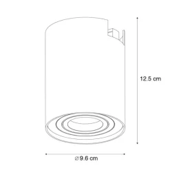 Moderner 1-phasiger Stromschienenstrahler schwarz - Iconic Rondoo Up