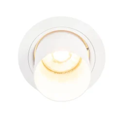 Moderner runder Einbauspot kippbar weiß - Installa