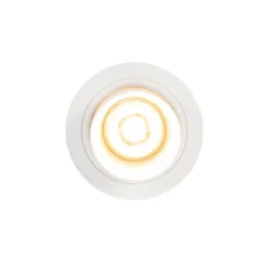 Moderner runder Einbauspot kippbar weiß - Installa