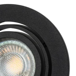 Moderner schwarzer Einbauplatz - Club