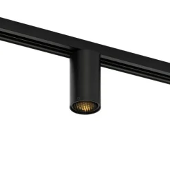 Moderner schwarzer Strahler für 1-phasiges Schienensystem GU10 50 mm - Iconic Ruby Honey