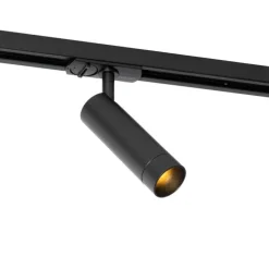 Moderner schwarzer Strahler für 1-phasiges 35 mm Schienensystem - Iconic Jeana Luxe