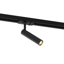 Moderner schwarzer Strahler für 1-phasiges Schienensystem - Iconic Ivy