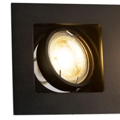 Moderner Smart Einbau Spot schwarz inkl. 2 Wifi GU10 - Qure