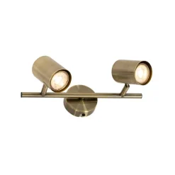 Moderner Spot aus Bronze, schwenkbar, 2-flammig – Jeana