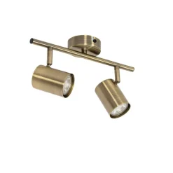 Moderner Spot aus Bronze, schwenkbar, 2-flammig – Jeana