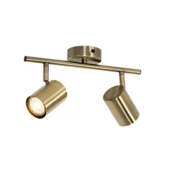 Moderner Spot aus Bronze, schwenkbar, 2-flammig – Jeana