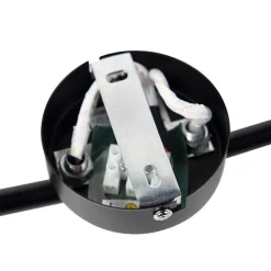 Moderner Spot 4-Flammig schwarz mit goldener Innenseite- Buell Deluxe