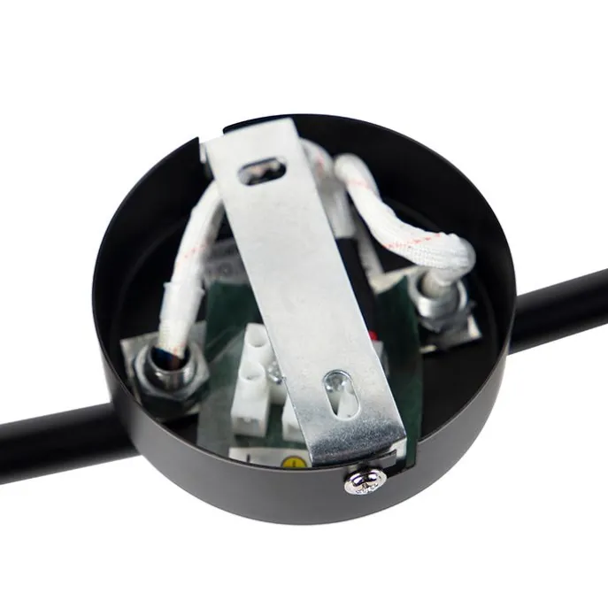 Moderner Spot 4-Flammig schwarz mit goldener Innenseite- Buell Deluxe