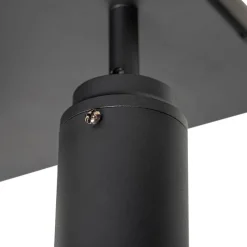 Moderner Spot schwarz quadratisch 3-Licht IP44 - Ducha