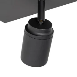 Moderner Spot schwarz quadratisch 3-Licht IP44 - Ducha