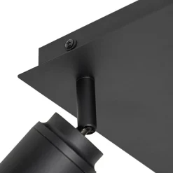 Moderner Spot schwarz quadratisch 3-Licht IP44 - Ducha