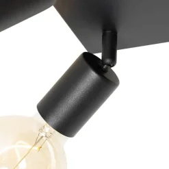 Moderner Spot schwarz quadratisch 4-flammig - Facil